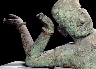 Vishnu Anantasayin from Angkor, Siemreap, Cambodia, 2nd -11th century by Cambodian School